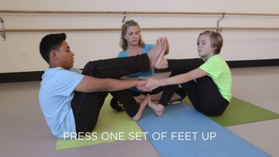 Yoga Poses for Four People